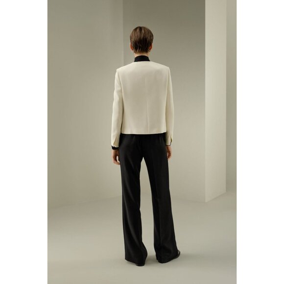 Lilysilk Tailored Silk Boxy Jacket Style 323233 in Lily White - Picture 4 of 6